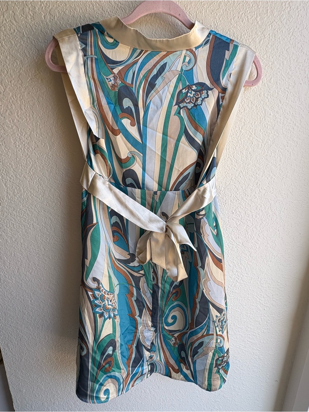 Y2K Miss Me| Satin Multicolor Mini Dress | S - Picture 3 of 7